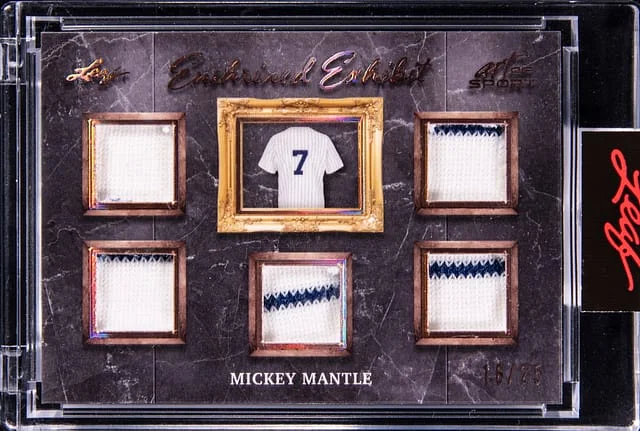 2021 Leaf Mickey Mantle Art of Sport Enshrined Exhibit #EE-21 card image