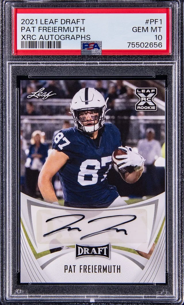 2021 Leaf Pat Freiermuth Draft XRC Autographs #PF1 card image