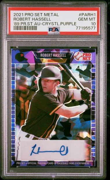 2021 Leaf Robert Hassell Pro Set Metal 1989 Pro Set Autographs #PARH1 card image