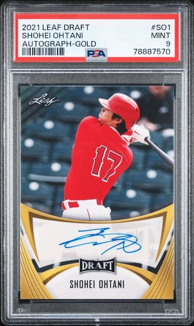 2021 Leaf Shohei Ohtani Draft Autographs #SO1 card image
