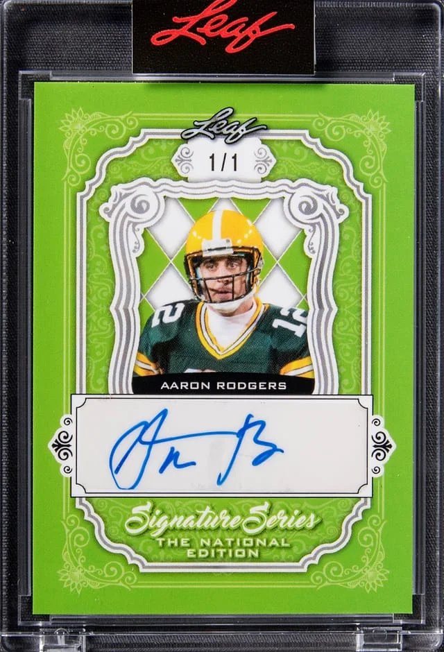 2021 Leaf Signature Series Aaron Rodgers #SSN-AR2 card image