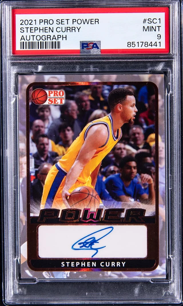 2021 Leaf Stephen Curry Pro Set Power Autograph #BA-SC1 card image