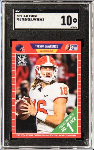 2021 Leaf Trevor Lawrence Pro Set #Ps1 card image
