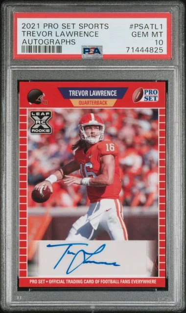 2021 Leaf Trevor Lawrence Pro Set Red #PSA-TL1 card image