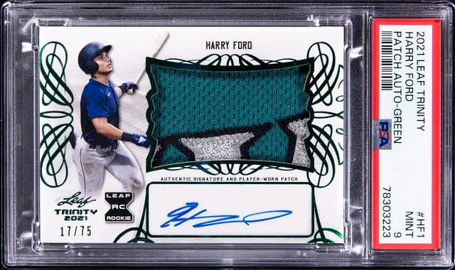 2021 Leaf Trinity Harry Ford Patch Auto - Green #HF1 card image