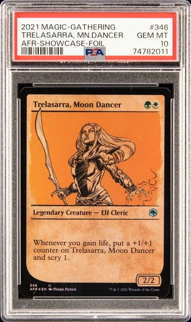 2021 Magic The Gathering Adventures In The Forgotten Realms Showcase-Foil Trelasarra, Moon Dancer #346 card image