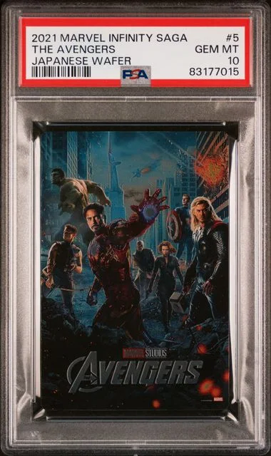 2021 Marvel Infinity Saga Japanese Wafer Cards The Avengers #5 card image