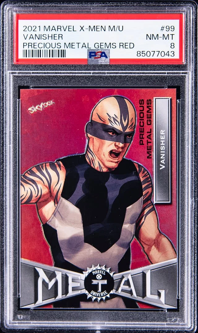 2021 Marvel X-Men Metal Universe Precious Metal Gems (PMG) Red Vanisher #99 card image