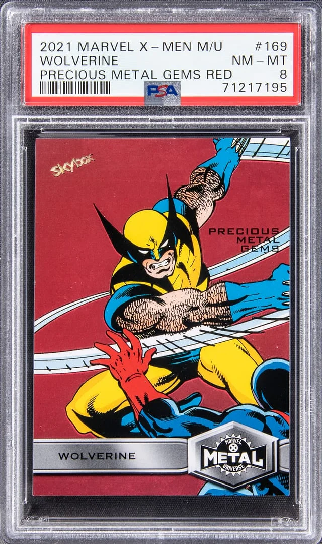 2021 Marvel X-Men Metal Universe Precious Metal Gems (PMG) Red Wolverine #169 card image