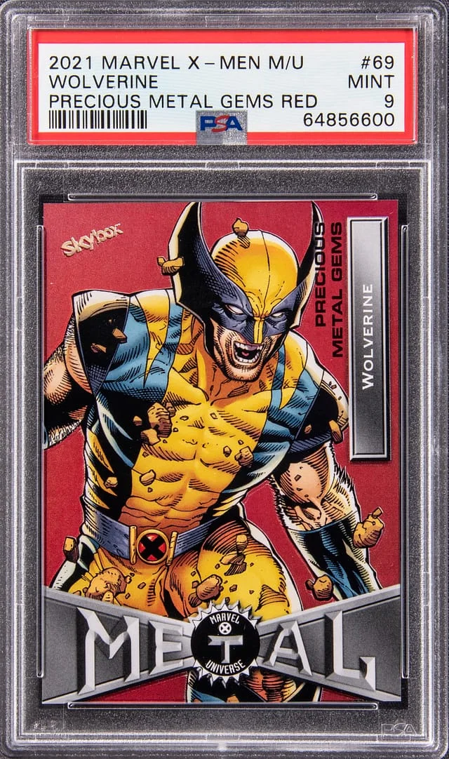 2021 Marvel X-Men Metal Universe Precious Metal Gems (PMG) Red Wolverine #69 card image