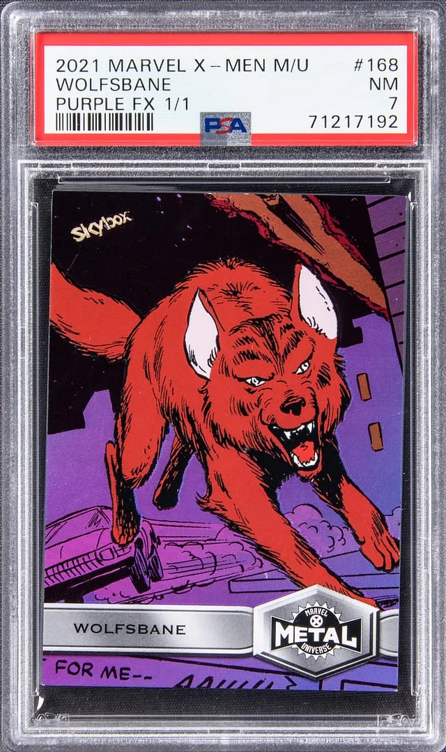 2021 Marvel X-Men Metal Universe Purple FX Wolfsbane #168 card image