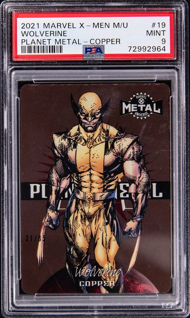 2021 Marvel X Metal Universe Planet Metal Copper Wolverine #19 card image