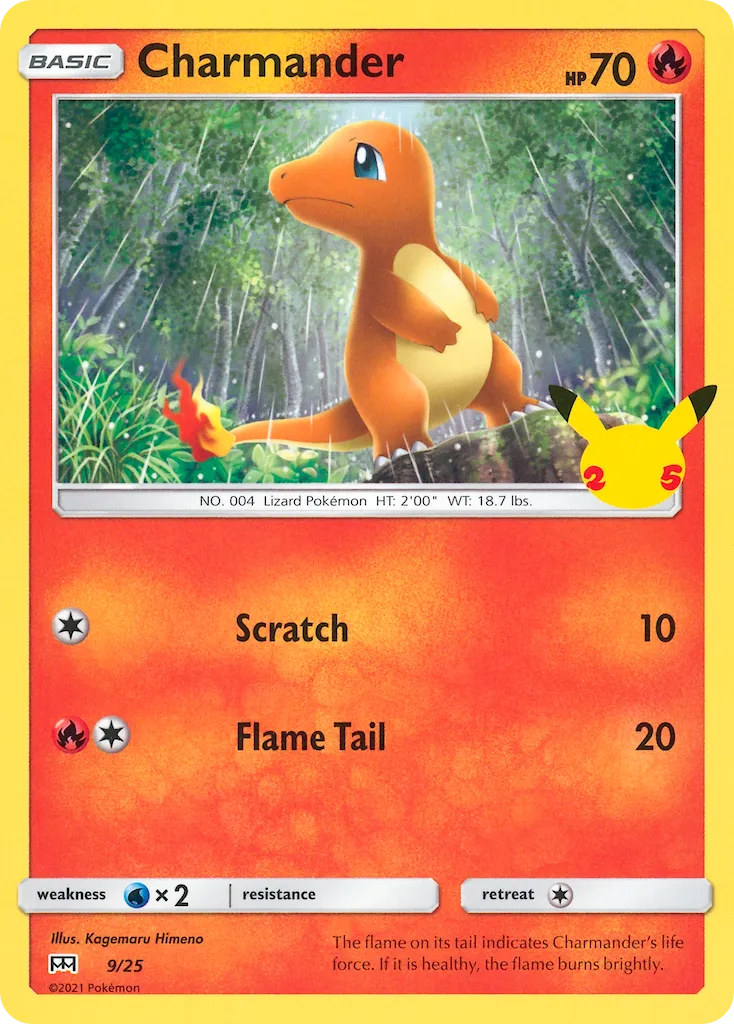 2021 McDonald's Collection 2021 Charmander McDonald's Promo #09/25 McDonald's Promo card image