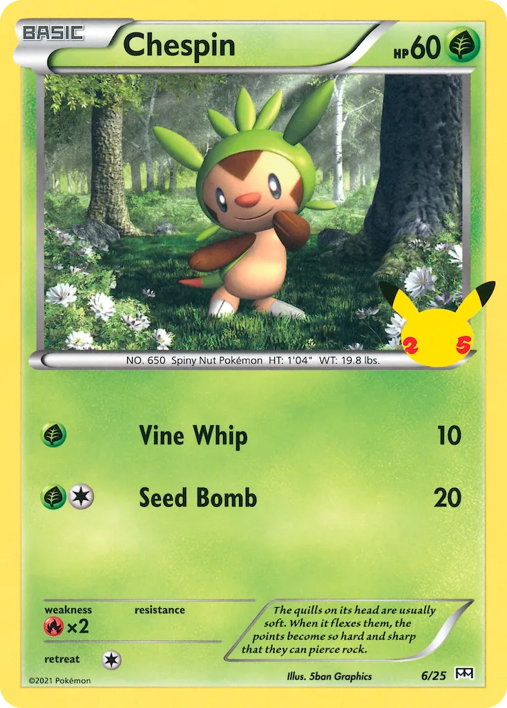 2021 McDonald's Collection 2021 Chespin McDonald's Promo #06/25 McDonald's Promo card image