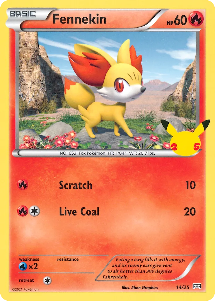 2021 McDonald's Collection 2021 Fennekin McDonald's Promo #14/25 McDonald's Promo card image