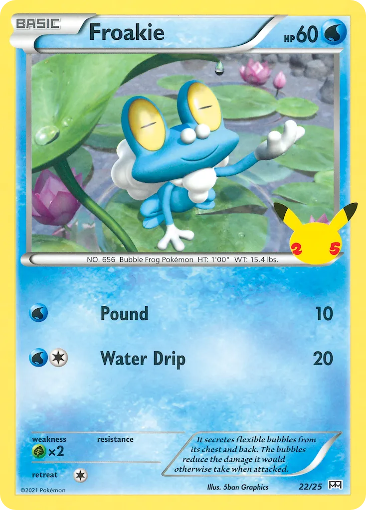 2021 McDonald's Collection 2021 Froakie McDonald's Promo #22/25 McDonald's Promo card image