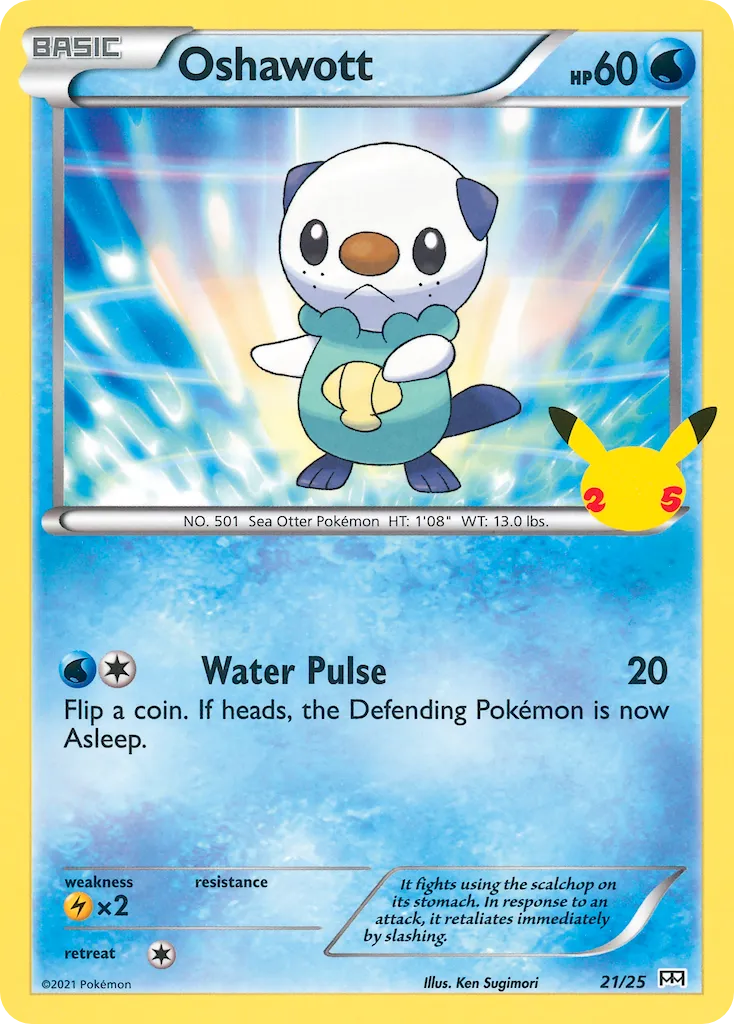 2021 McDonald's Collection 2021 Oshawott McDonald's Promo #21/25 McDonald's Promo card image
