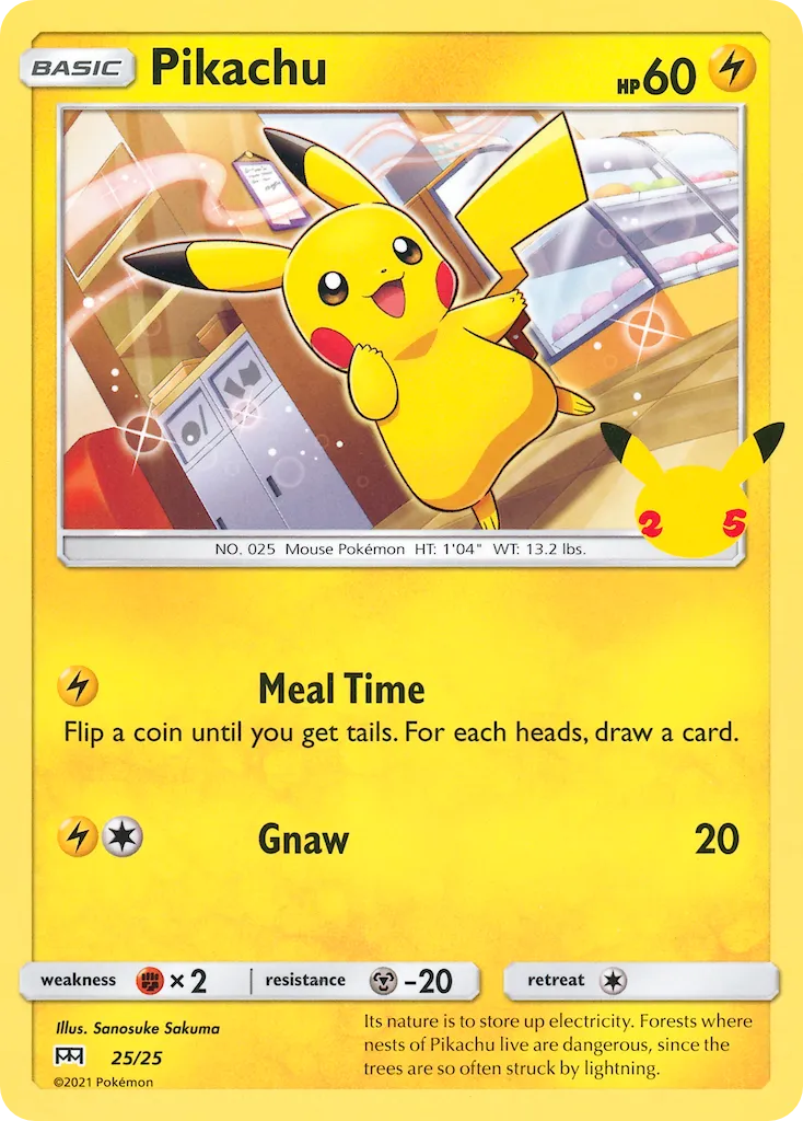 2021 McDonald's Collection 2021 Pikachu McDonald's Promo #25/25 McDonald's Promo card image
