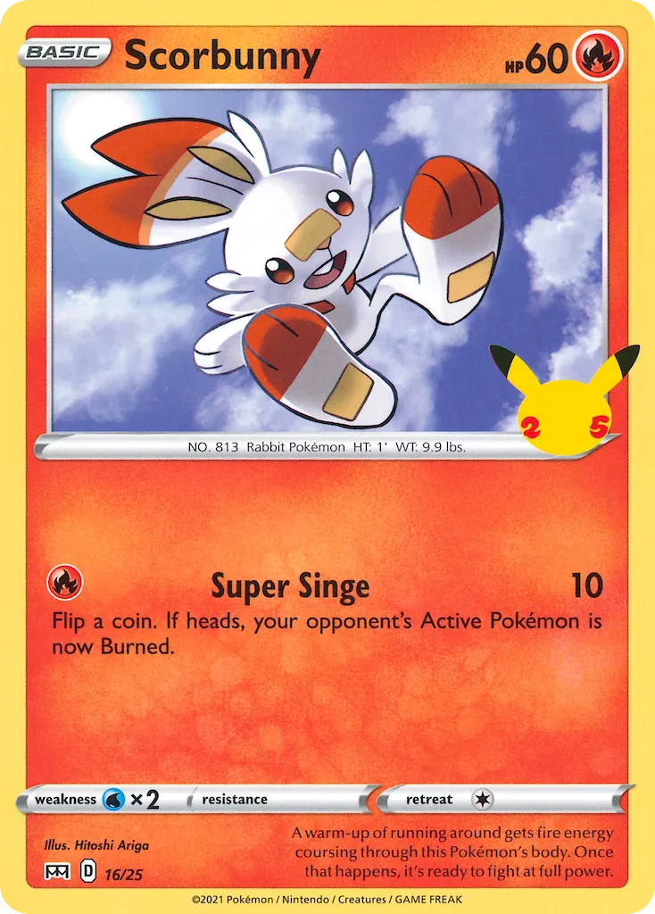 2021 McDonald's Collection 2021 Scorbunny McDonald's Promo #16/25 McDonald's Promo card image