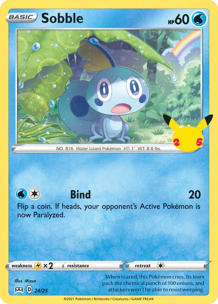 2021 McDonald's Collection 2021 Sobble McDonald's Promo #24/25 McDonald's Promo card image