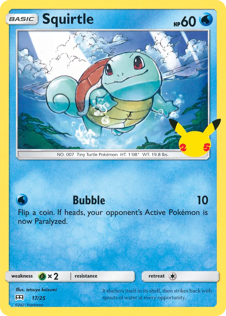 2021 McDonald's Collection 2021 Squirtle McDonald's Promo #17/25 McDonald's Promo card image