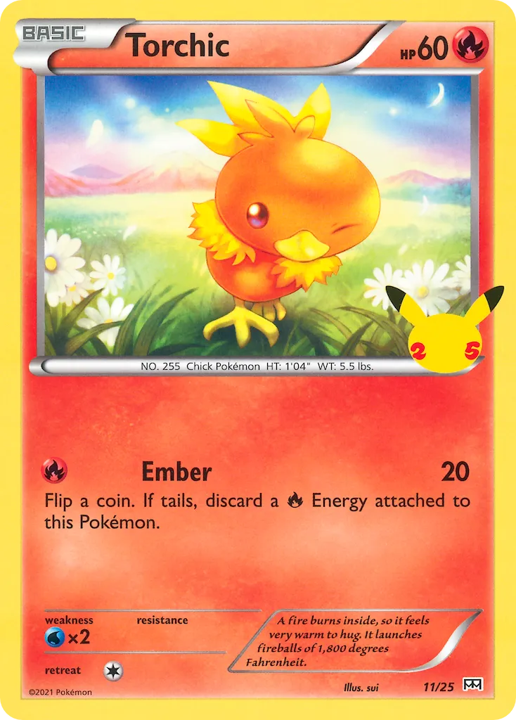 2021 McDonald's Collection 2021 Torchic McDonald's Promo #11/25 McDonald's Promo card image
