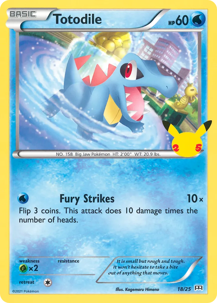2021 McDonald's Collection 2021 Totodile McDonald's Promo #18/25 McDonald's Promo card image