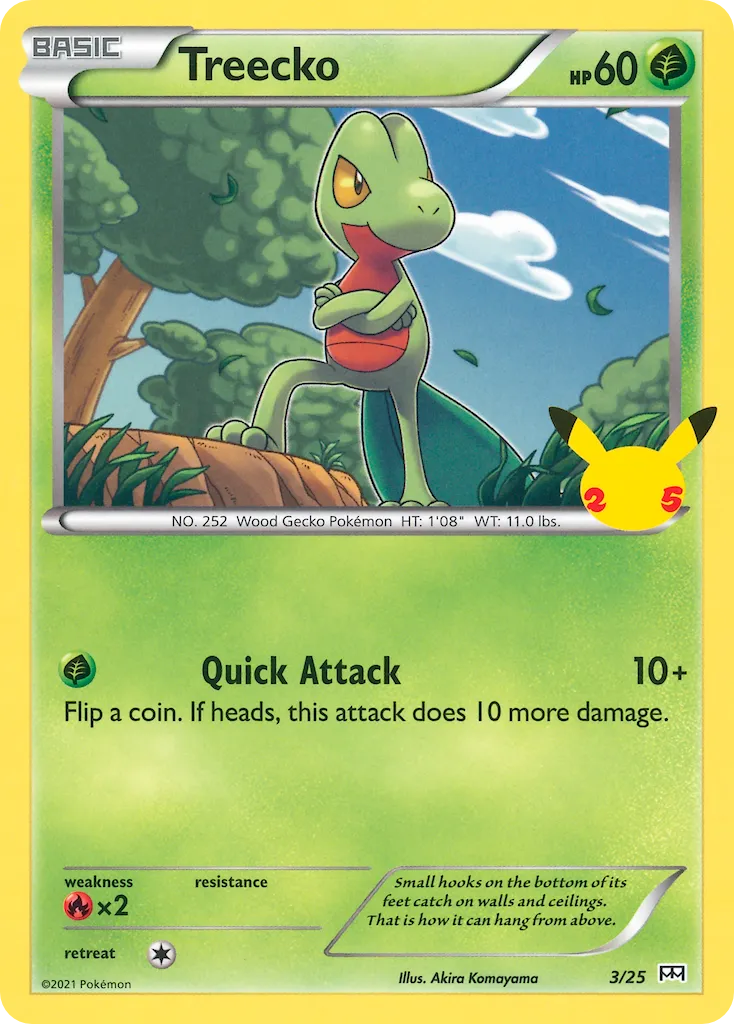 2021 McDonald's Collection 2021 Treecko McDonald's Promo #03/25 McDonald's Promo card image