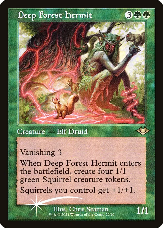 2021 Modern Horizons 1 Timeshifts Deep Forest Hermit rare #20 unlisted card image