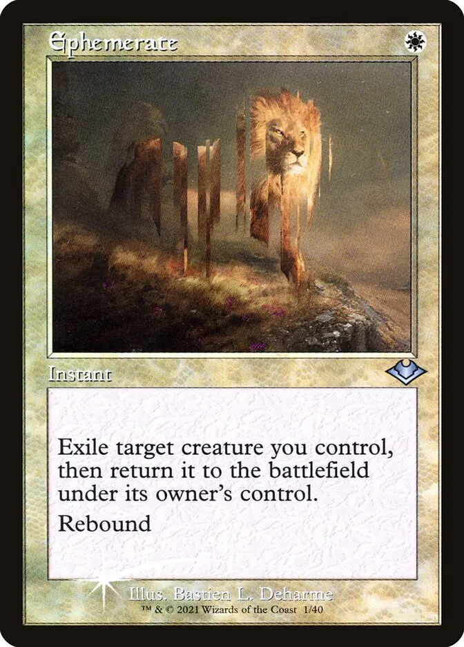 2021 Modern Horizons 1 Timeshifts Ephemerate uncommon #1 unlisted card image