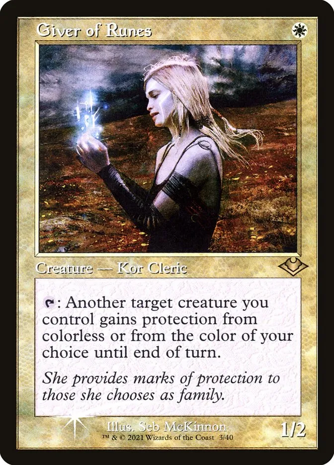2021 Modern Horizons 1 Timeshifts Giver of Runes rare #3 unlisted card image