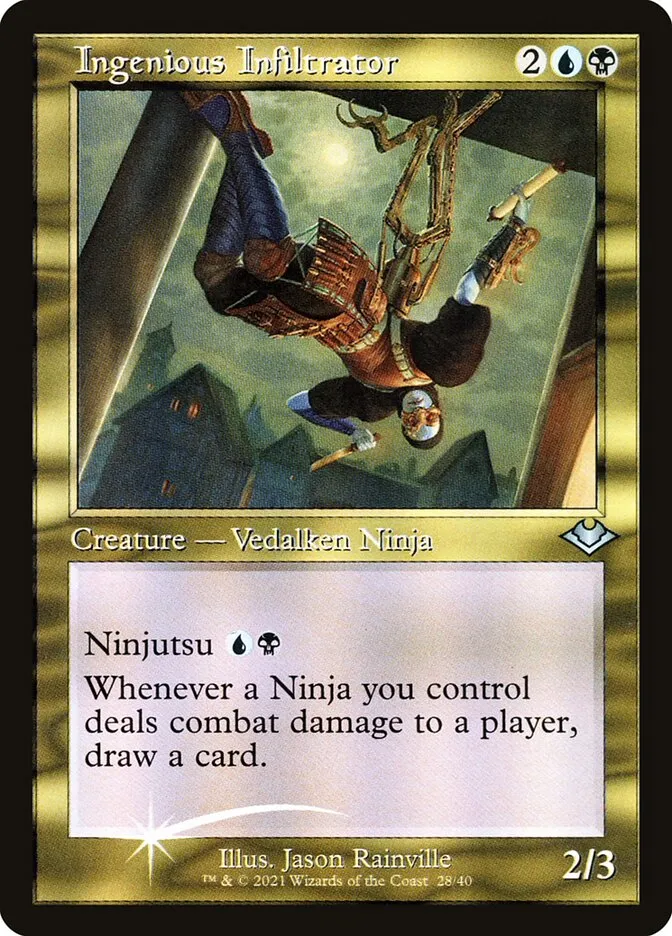 2021 Modern Horizons 1 Timeshifts Ingenious Infiltrator uncommon #28 unlisted card image