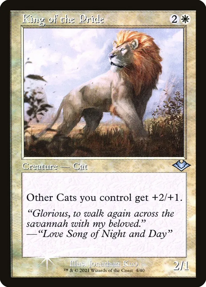 2021 Modern Horizons 1 Timeshifts King of the Pride uncommon #4 unlisted card image