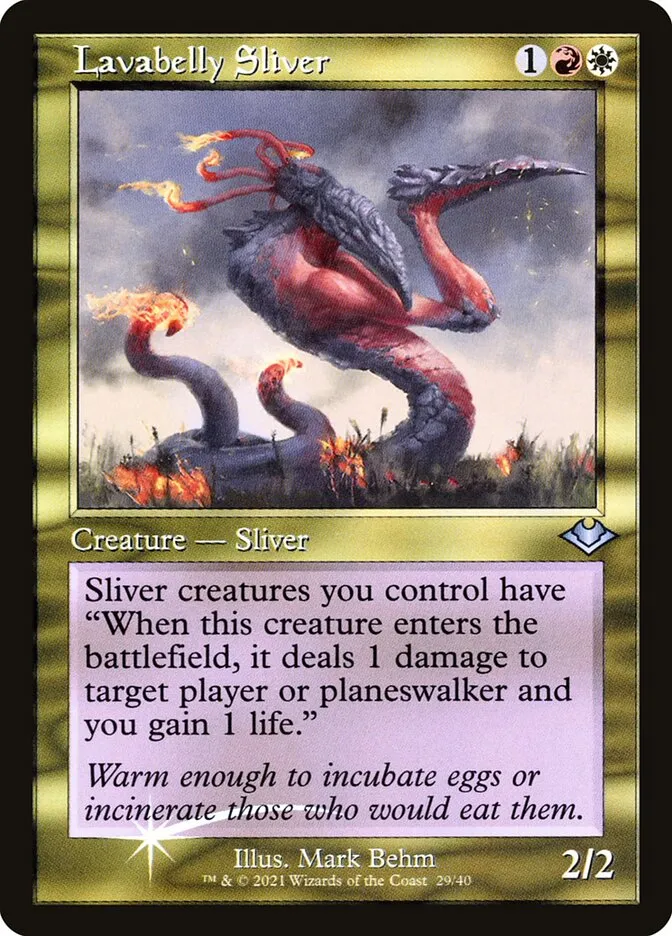 2021 Modern Horizons 1 Timeshifts Lavabelly Sliver uncommon #29 unlisted card image