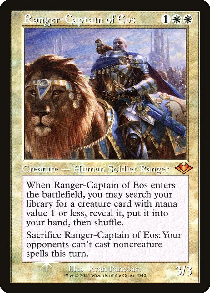 2021 Modern Horizons 1 Timeshifts Ranger-Captain of Eos mythic #5 unlisted card image