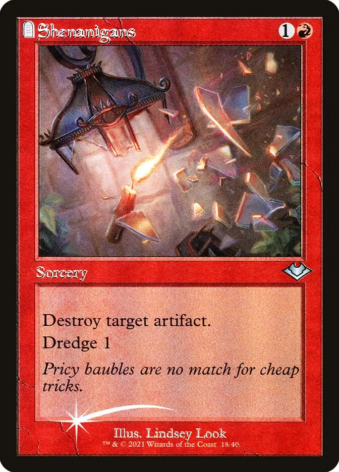 2021 Modern Horizons 1 Timeshifts Shenanigans uncommon #18 unlisted card image