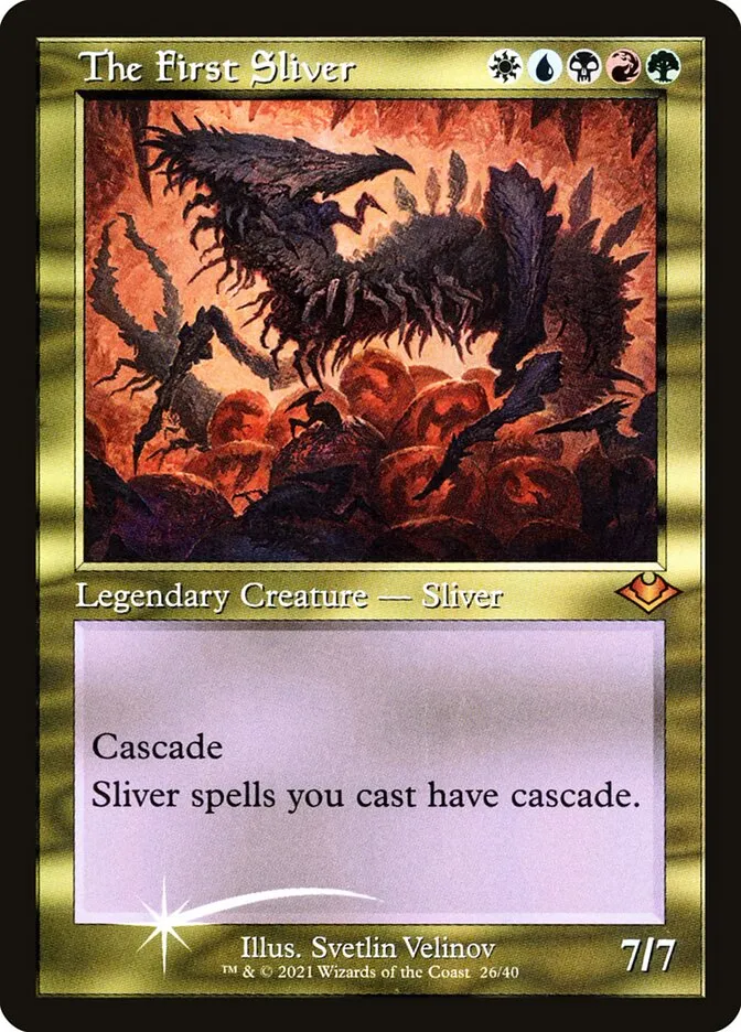 2021 Modern Horizons 1 Timeshifts The First Sliver mythic #26 unlisted card image