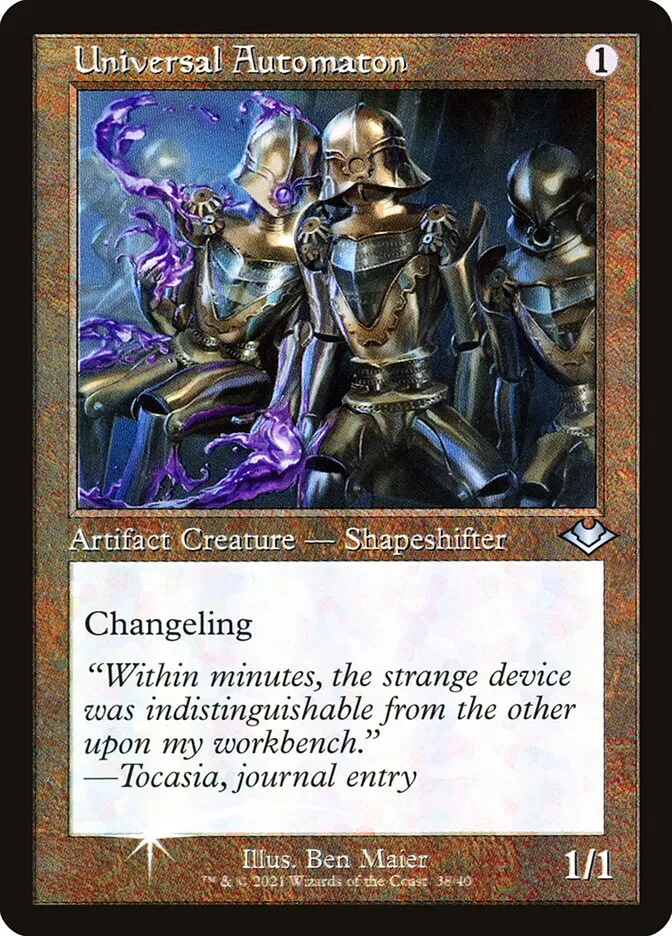 2021 Modern Horizons 1 Timeshifts Universal Automaton uncommon #38 unlisted card image