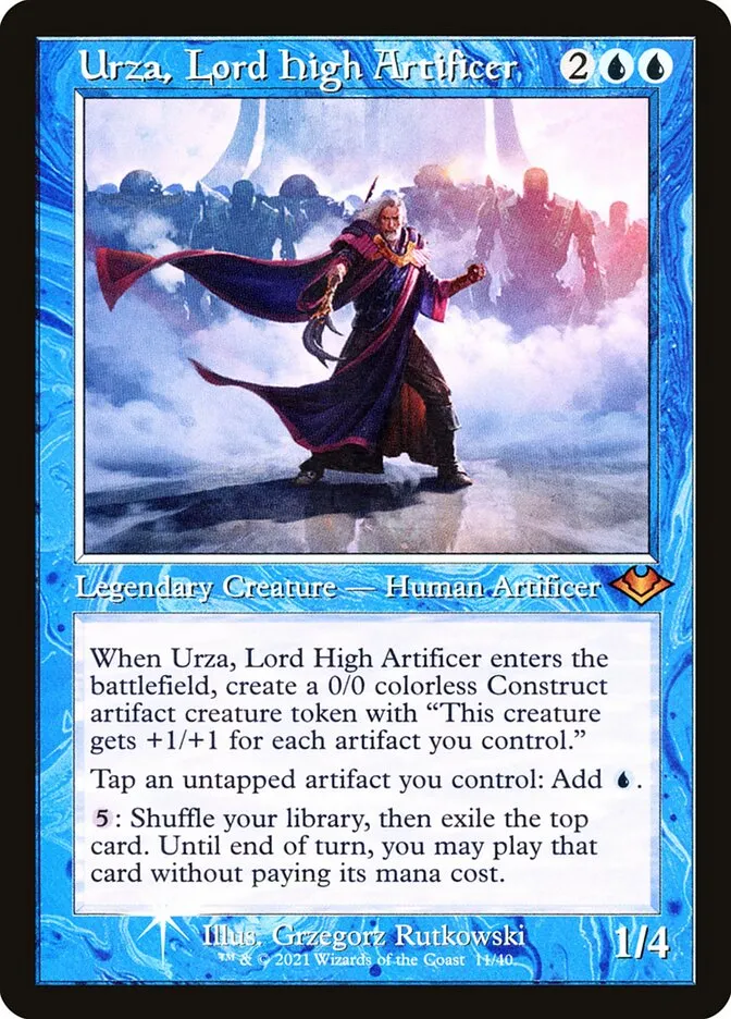 2021 Modern Horizons 1 Timeshifts Urza, Lord High Artificer mythic #11 unlisted card image