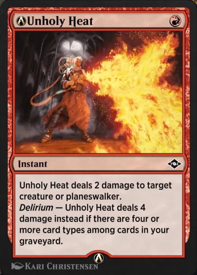 2021 Modern Horizons 2 A-Unholy Heat common #A-145 unlisted card image