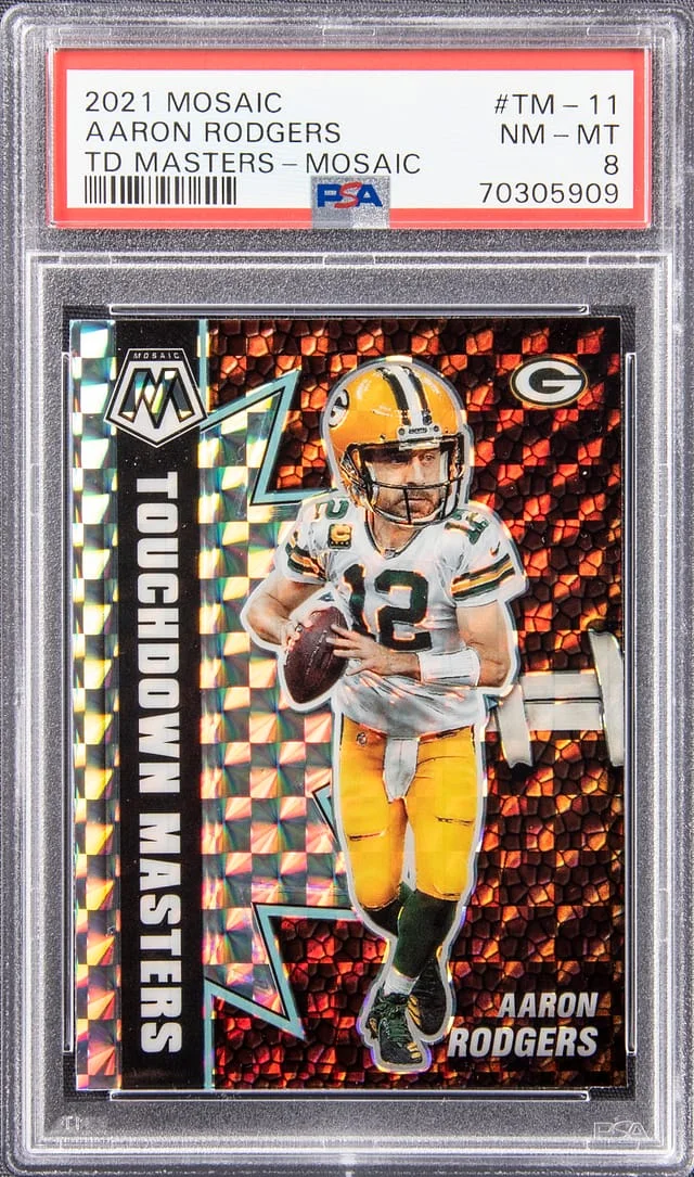 2021 Mosaic Aaron Rodgers TD Masters - Mosaic #TM-11 card image