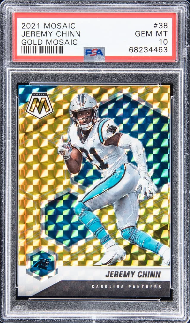 2021 Mosaic Jeremy Chinn Gold Mosaic #38 card image
