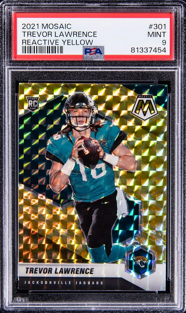 2021 Mosaic Trevor Lawrence Yellow Mosaic #301 card image