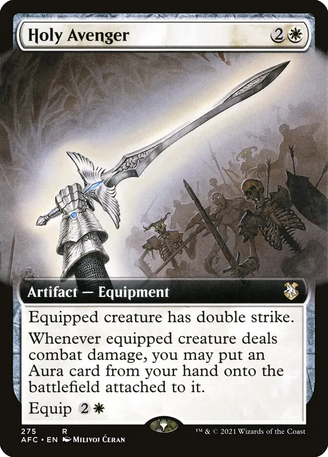 2021 Forgotten Realms Commander Holy Avenger #275 rare card image