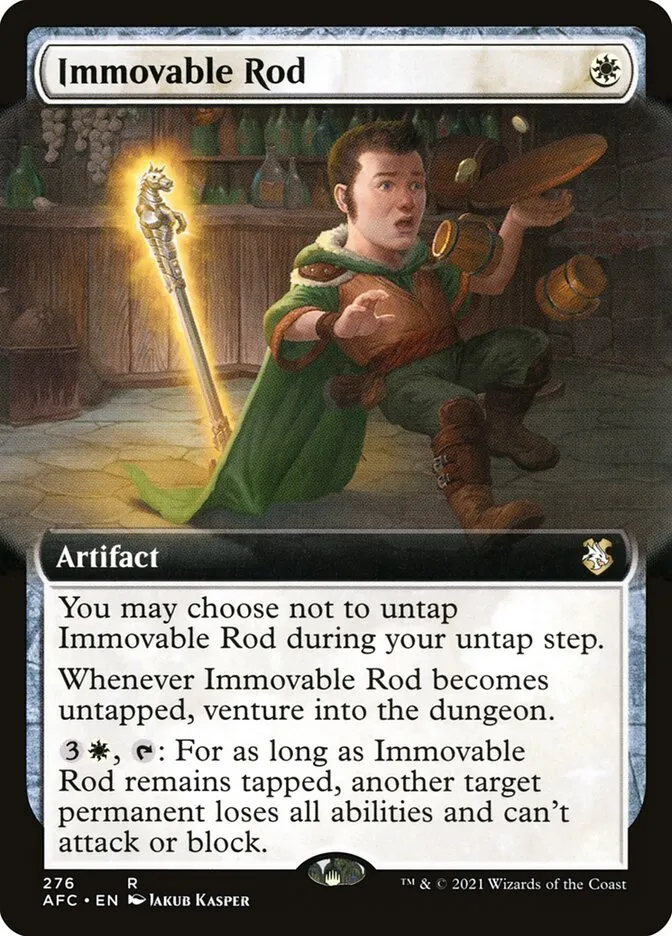 2021 Forgotten Realms Commander Immovable Rod #276 rare card image