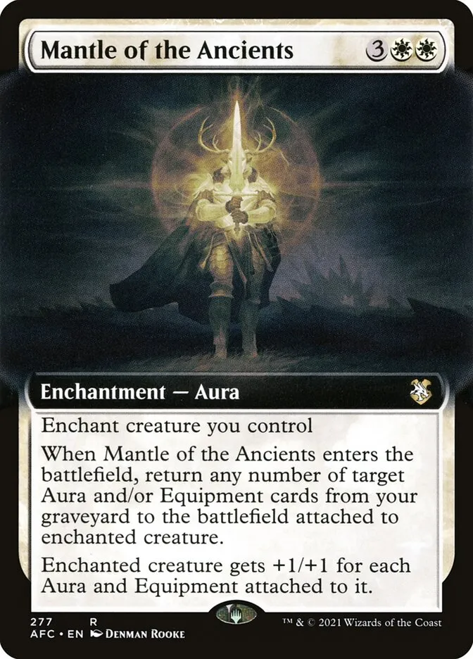 2021 Forgotten Realms Commander Mantle of the Ancients #277 rare card image