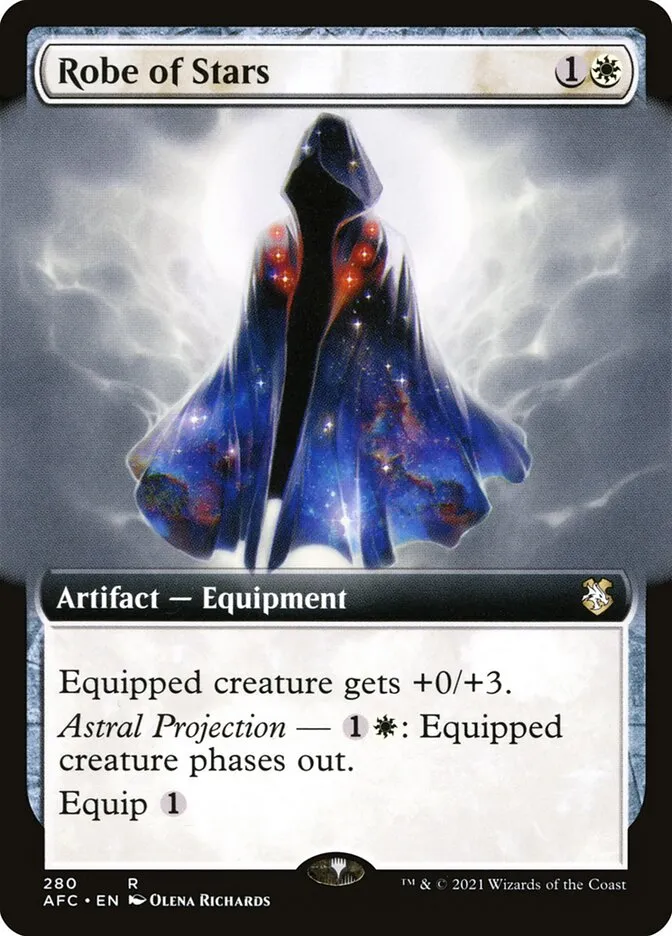 2021 Forgotten Realms Commander Robe of Stars #280 rare card image