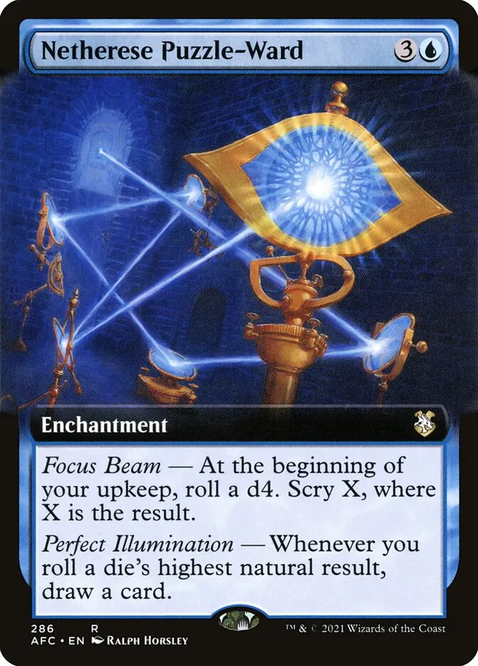 2021 Forgotten Realms Commander Netherese Puzzle-Ward #286 rare card image