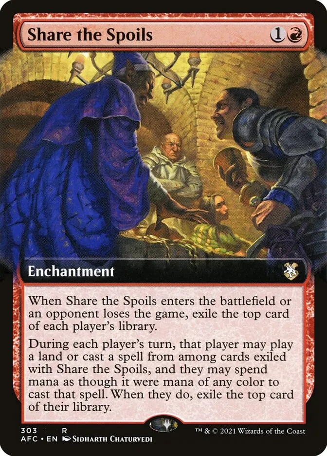 2021 Forgotten Realms Commander Share the Spoils #303 rare card image