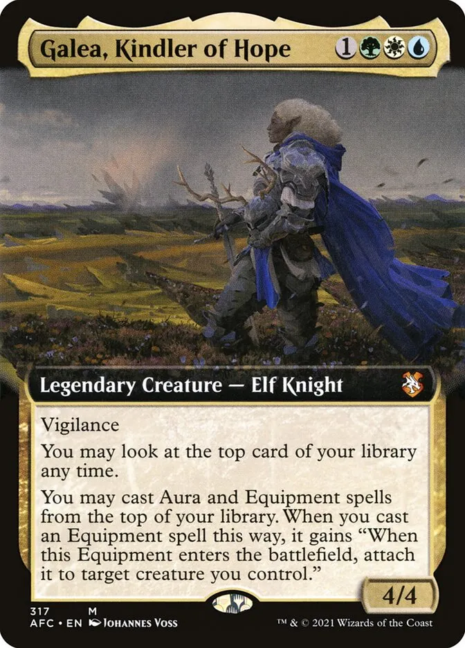 2021 Forgotten Realms Commander Galea, Kindler of Hope #317 mythic card image